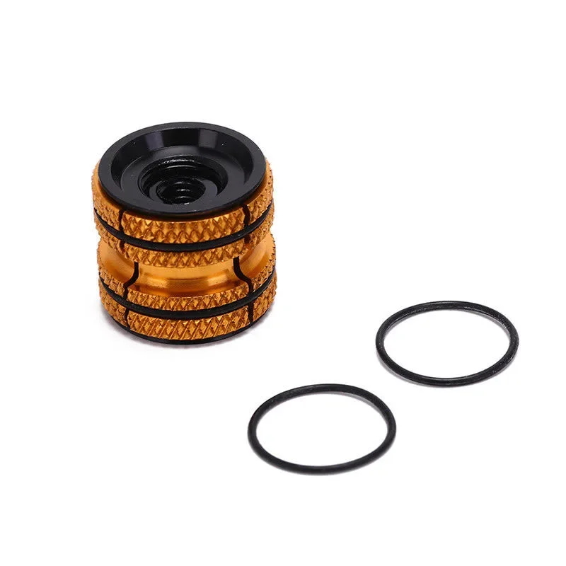 Bicycle Headset Bike Stem Cap Bicycle Head Cap Bike Headset Expander Plug Stem Top Cap Carbon Front Fork Expanded Hanging Core Screws Suitable For Outer Diameter 28.6mm Part