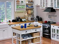 1/6 bjd ob11 miniature dollhouse furniture Mini model Kitchen cupboard set（Hanging cabinet is not included） 1