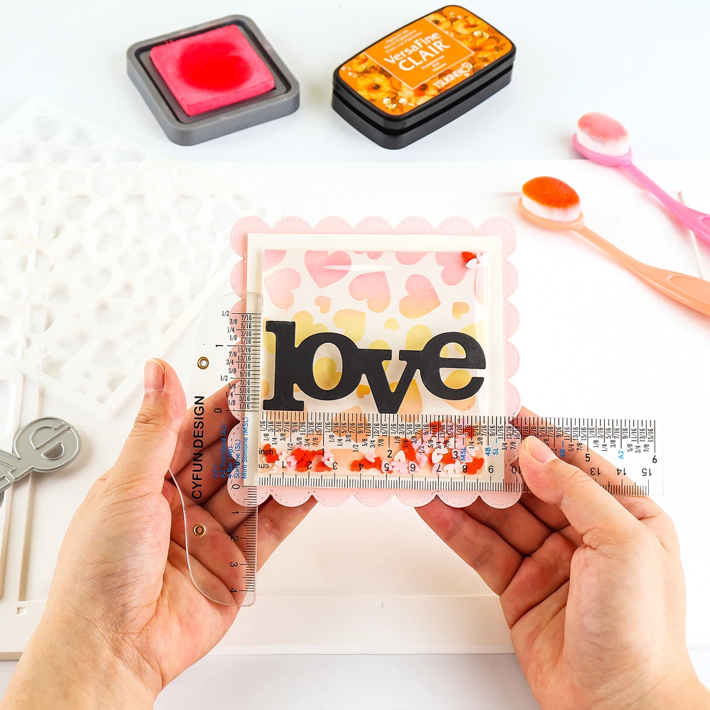 Acrylic T Square Ruler T Shape Ruler Clear Transparent Measurements Straight Tool for Crafting