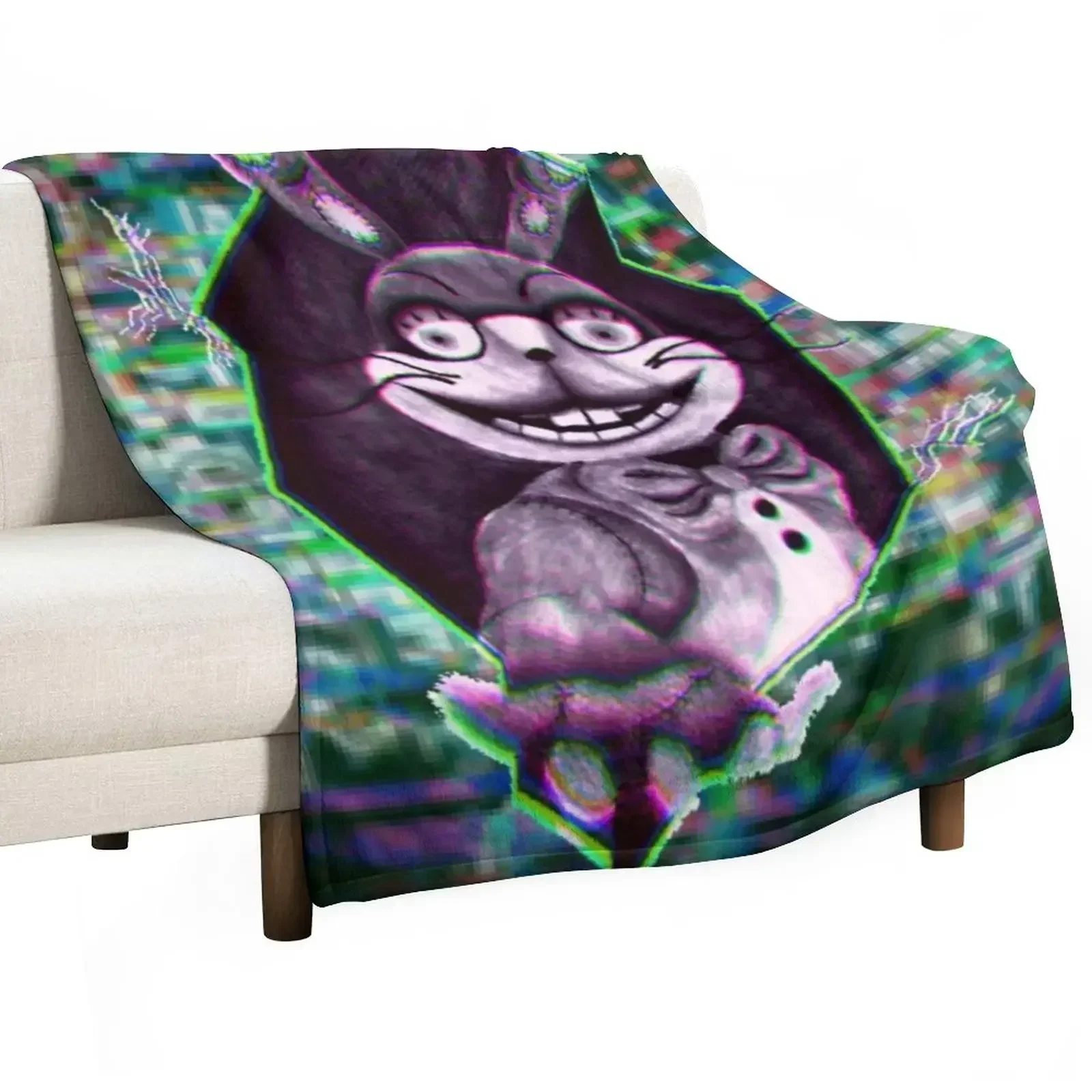 

Glitchtrap Throw Blanket Shaggy Sofa Blankets For Sofas Blankets