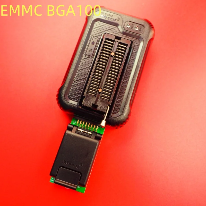 XGecu T48(TL866-3G) 프로그래머용 100% 오리지널 EMMC BGA100 어댑터 소켓 새로운 V2.0 듀얼 헤드 프로브 홀더, 안정적인 접점