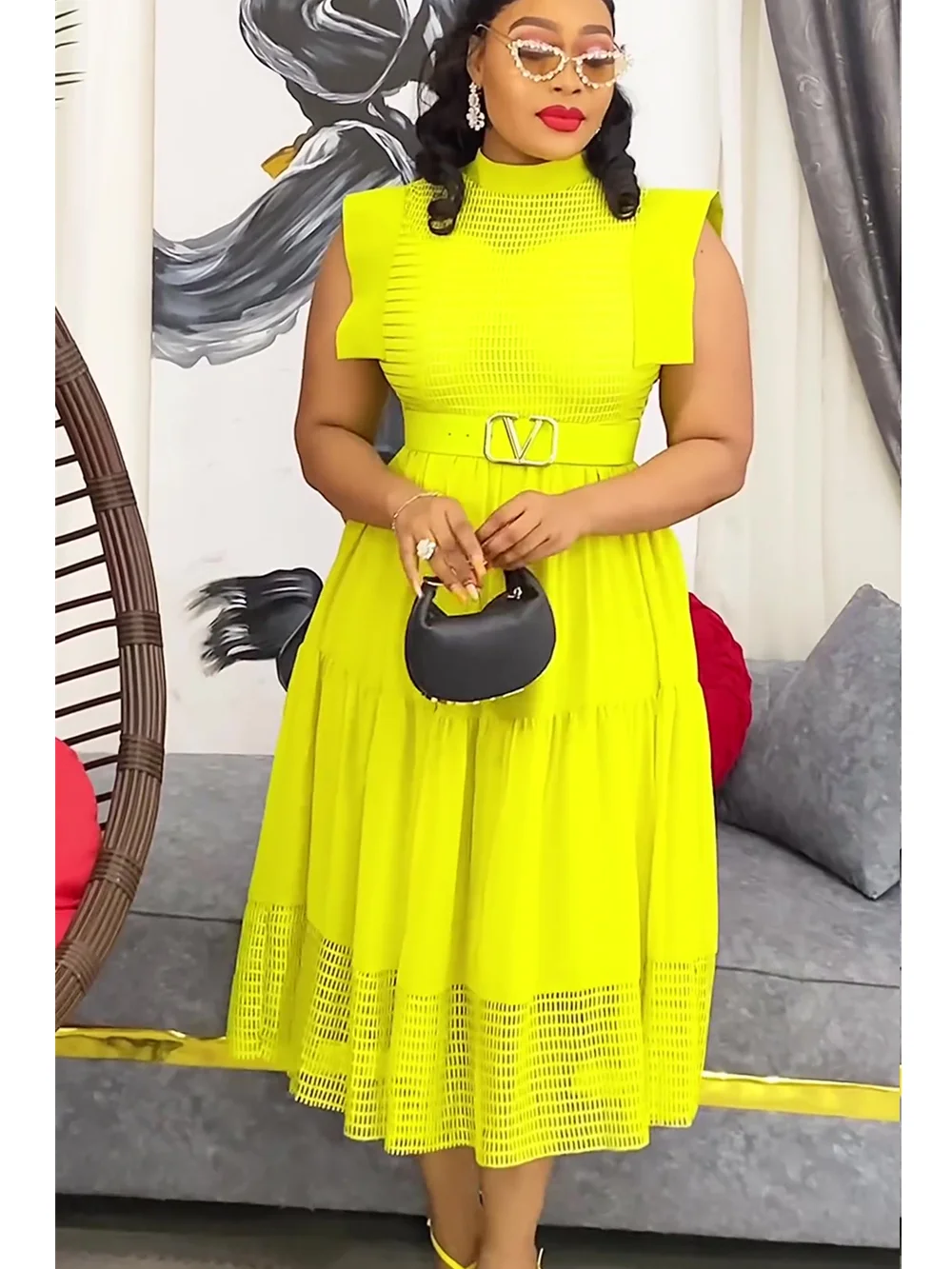 プラスサイズのアフリカのパーティードレス女性のための 2025 新