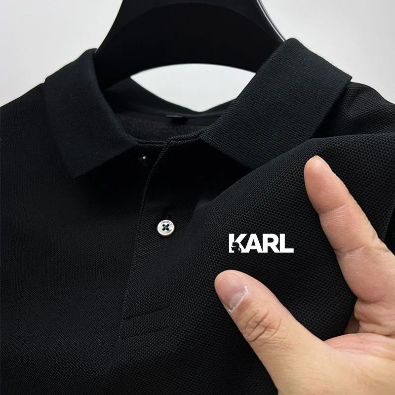 

Men's Solid Color Polo Summer 2024 Short Sleeve T-Shirt & Casual Clothing Men's New Street Top