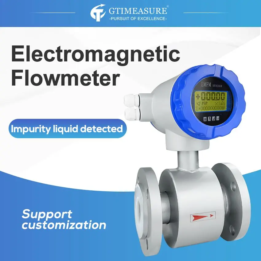 Smart Electromagnetic Digital Flow Meter DN10 DN15 DN20 DN25 Wastewater Sewage Slurry Liquid Seawater Flowmeters 4-20mA RS485