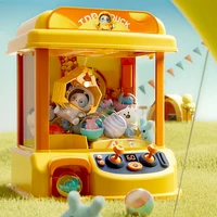Cute Yellow Duck Doll Machine Coin Operated Play Game Mini Claw Catch Toy Machines Dolls Children Interactive Toys Birthday Gift 2