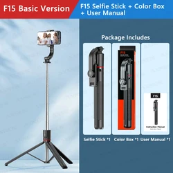 Selfie Stick Tripod with Bluetooth Remote, Extendable Pole, 360° Rotation, and Fill Light (Selfie Stick Tripod)