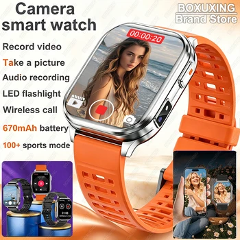 Nuovo Smartwatch per Uomo e Donna con Fotocamera, Registrazione Video, Monitoraggio Salute, Fitness, Impermeabile, Torcia, Chiamate