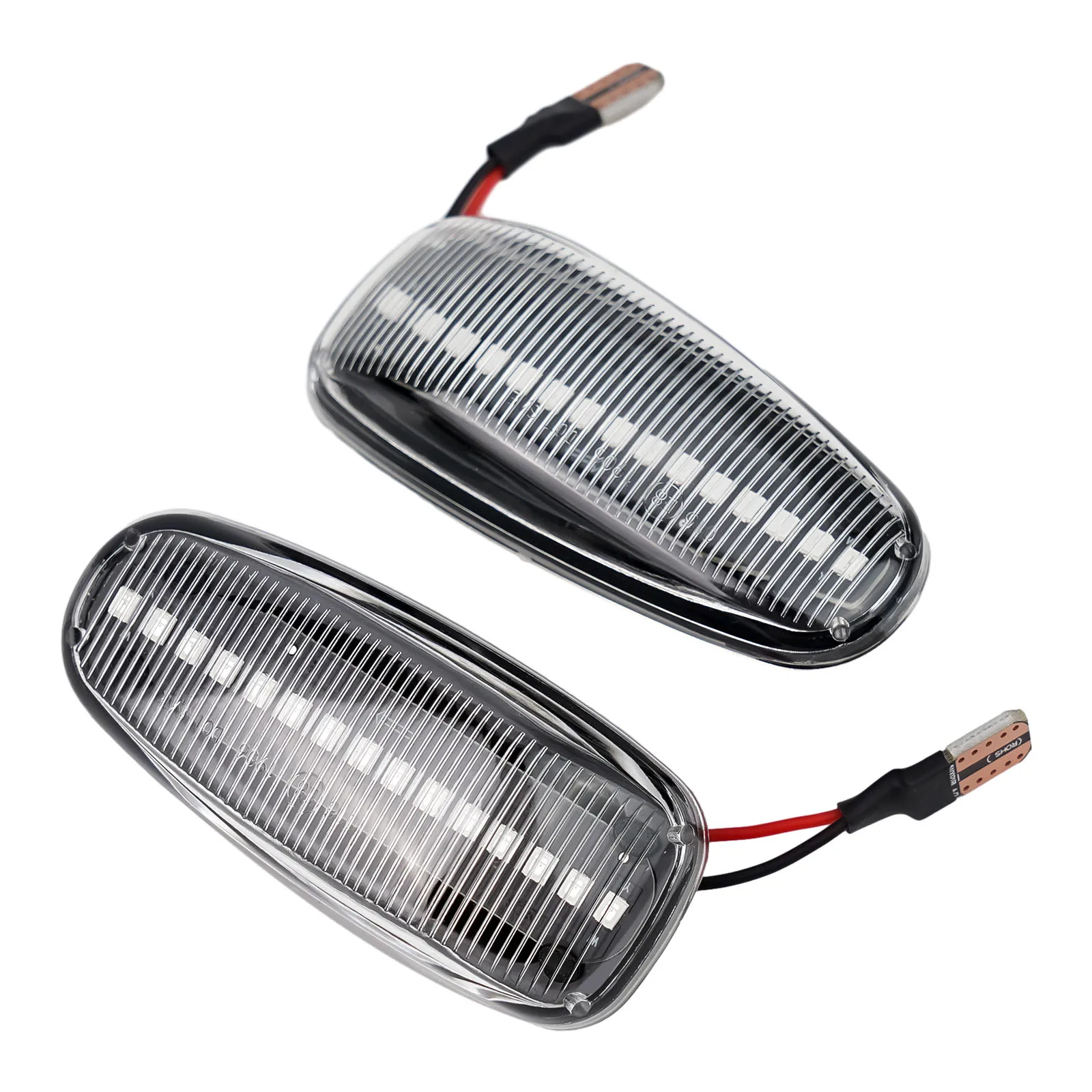 

50000hours LED Turn Signal Lights 12V DC 2PCS ABS Plastic+LED Side Dynamic Yellow Light For W202 W210 W638 S202