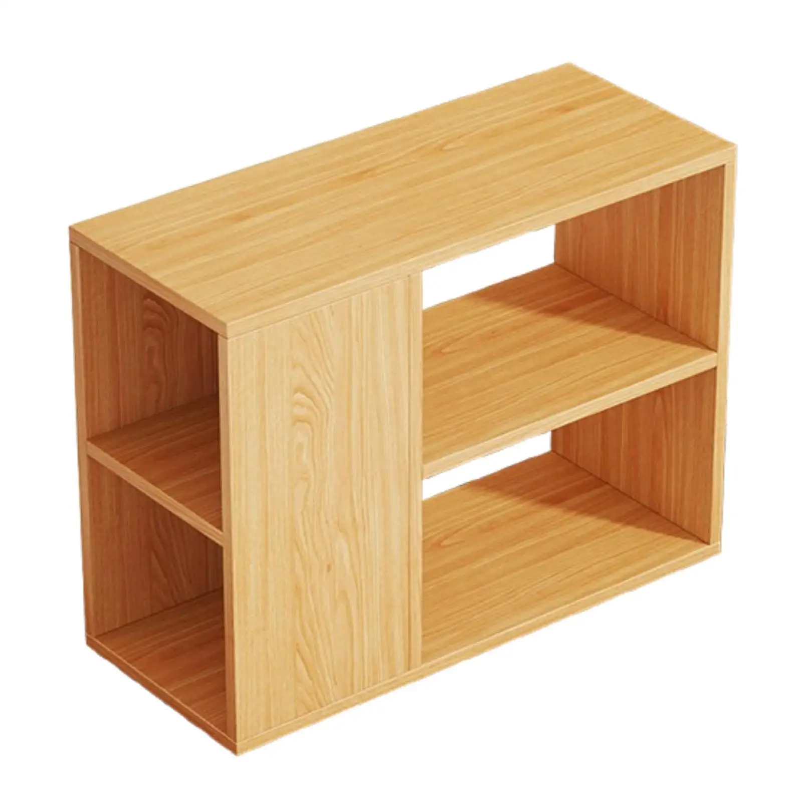 Small Book Shelf Organizer for Home 2 Tier Office Supplies Literature Holder