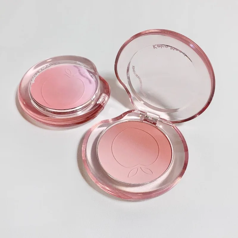 Powder Blusher Blush Powder Blush Plate Facial Blusher Peach Pink Blusher Matte Purple Cheek Tint Blush Makeup Lasting Brighten Facial Silky Smoothness Rouge Powder Palette Cosmetics