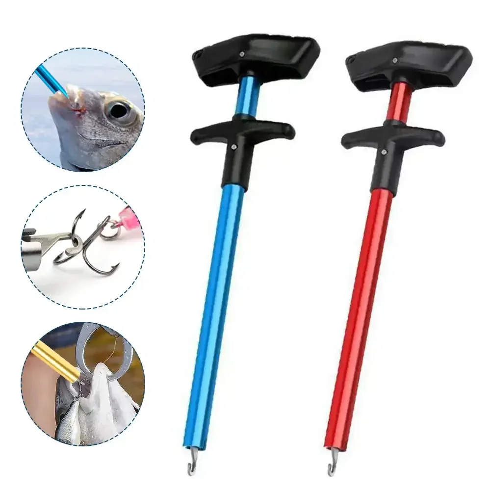 Compact Aluminum Fish Hook Remover and Lure Extractor Tool