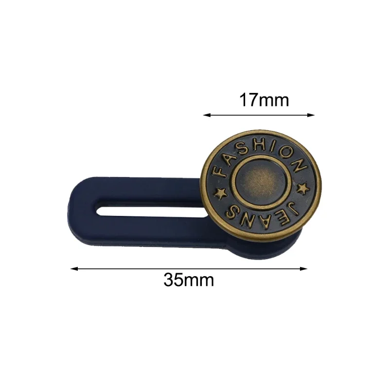 1/5pcs Magic Metal Button Extender for Pants Jeans Free Sewing Adjustable Retractable Waist Extenders Button Waistband Expander 4