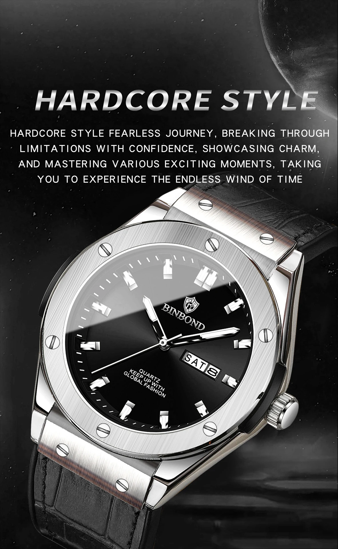 BINBOND B115 Men's Watch description image