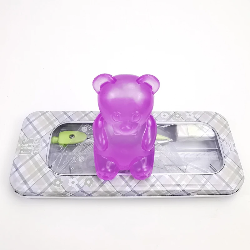 Söt björn stressleksak squishy sensorisk skrivbordsdekoration_voghion.com