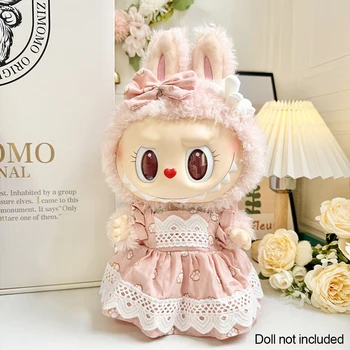 Per 38 centimetri Labubu Bambole di Peluche Sweetheart Vestito Stile Postale Maglione Cute Girl Outfit Set di Abbigliamento Labubu Vestiti Ropa Labubu 1