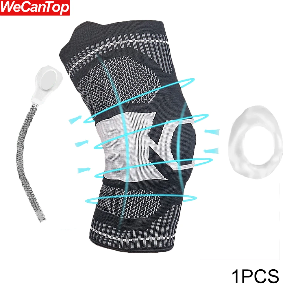 

1Pcs Knee Brace Compression Sleeve Support with Patella Gel Pads & Side Stabilizers Pads for Meniscus Tear,Arthritis,Pain Relief