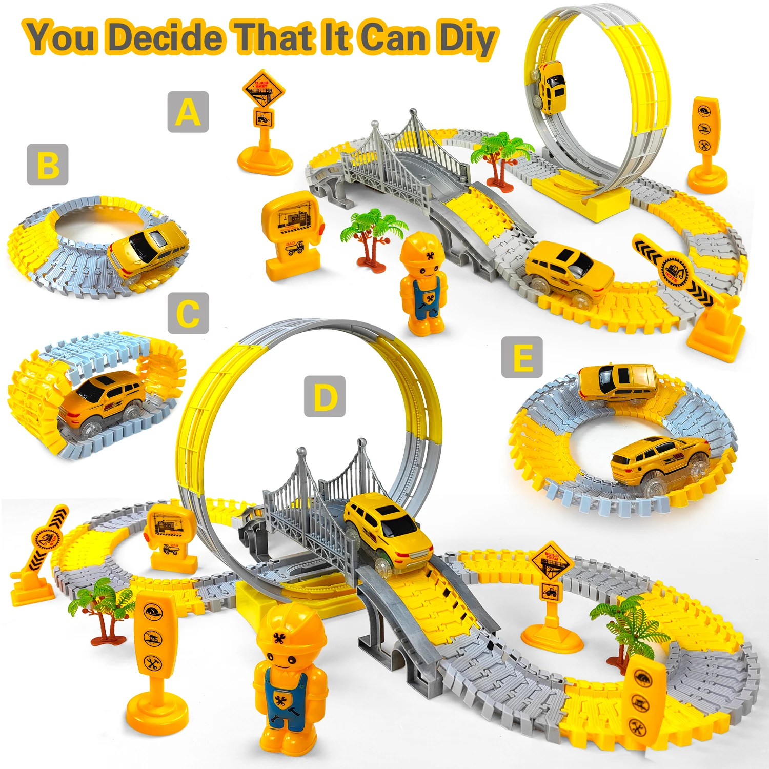 Kids Electric Track Car Set 2