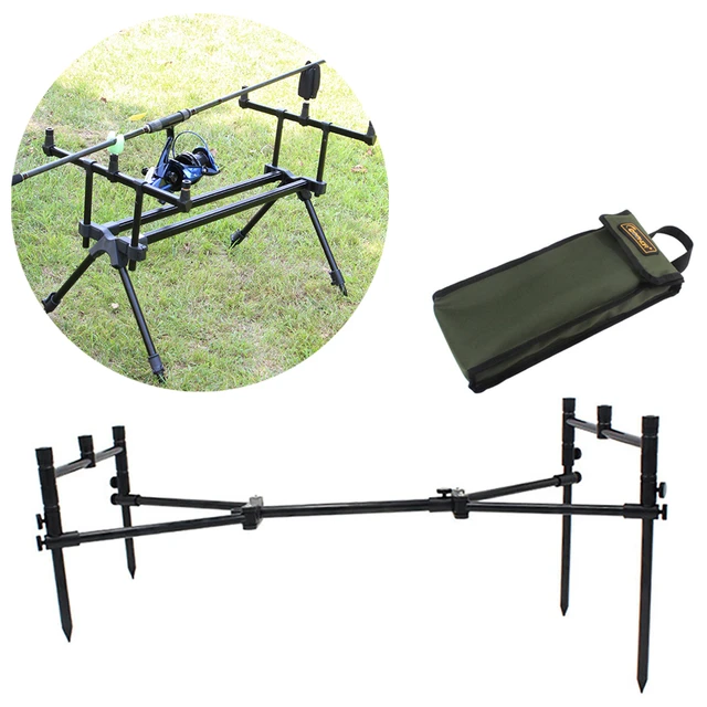 Adjustable Carp Fishing Rod Stand Holder Fishing Pole Pod Stand