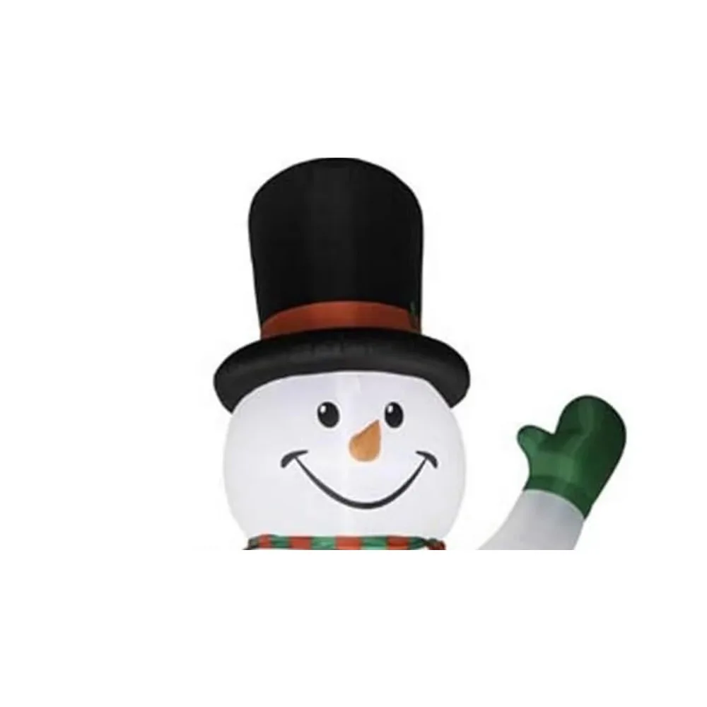 Inflatable Giant Snowman Airblown 20' w/Top Hat, Self-inflating design with included stakes and tethers,Measures 20H x 11.81W 4