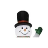 Inflatable Giant Snowman Airblown 20' w/Top Hat, Self-inflating design with included stakes and tethers,Measures 20H x 11.81W 4