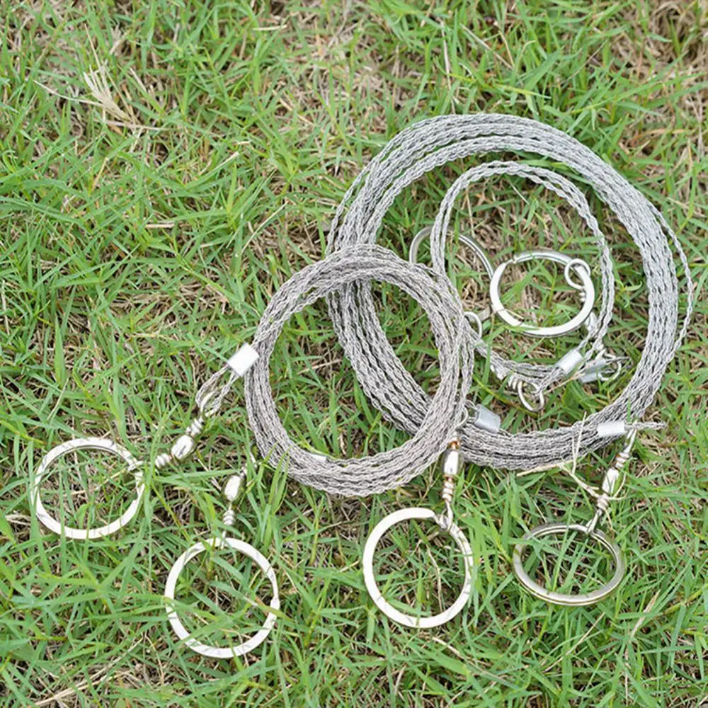 Multi Purpose Saw Hand Saw Handheld Saw Bold Stainless Steel Wire Saw Sawing Tree Hand-pulled Hacksaw Outdoor Survival Rope Wood Cutting Water Grass Survival Equipment