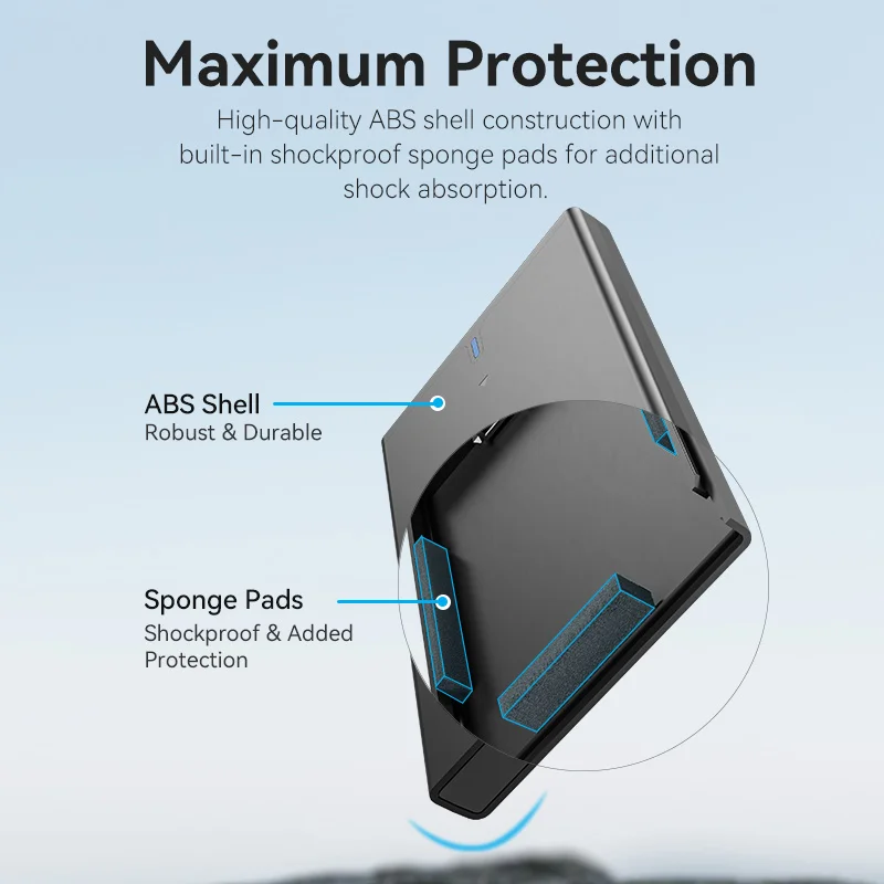 Vention HDD Case 2.5'' SATA to USB 3.0 Hard Drive Enclosure for SSD Disk HDD Box USB C 3.1 Gen 2 Case HD External Enclosure external hard drive case ssd enclosure hard drive enclosure hard disk case external hard drive box hdd case enclosure hard drive adapter ssd adapter