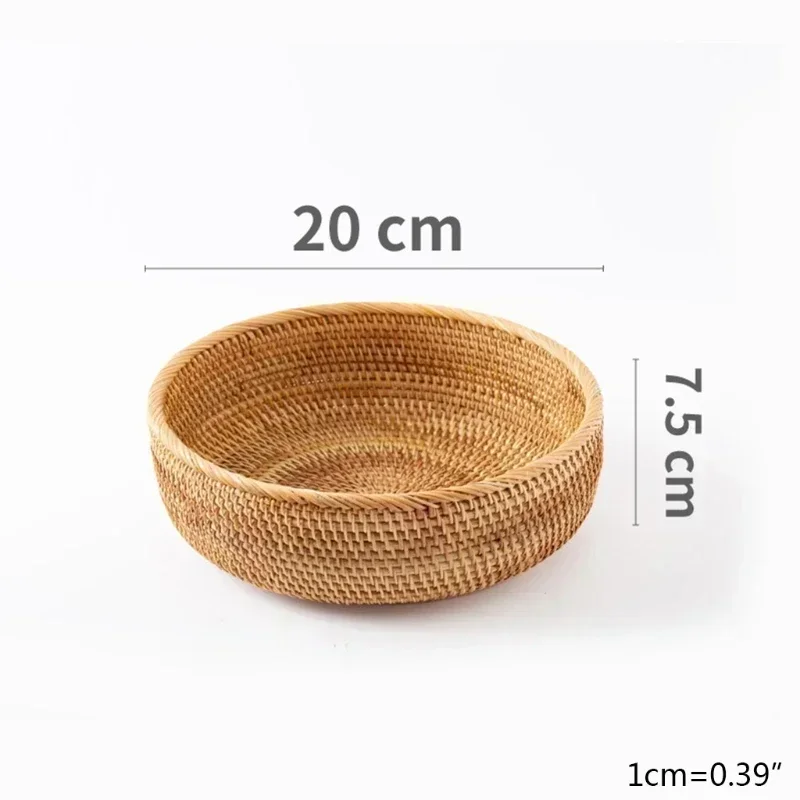 Handwoven Rattan Wicker Storage and Picnic Basket