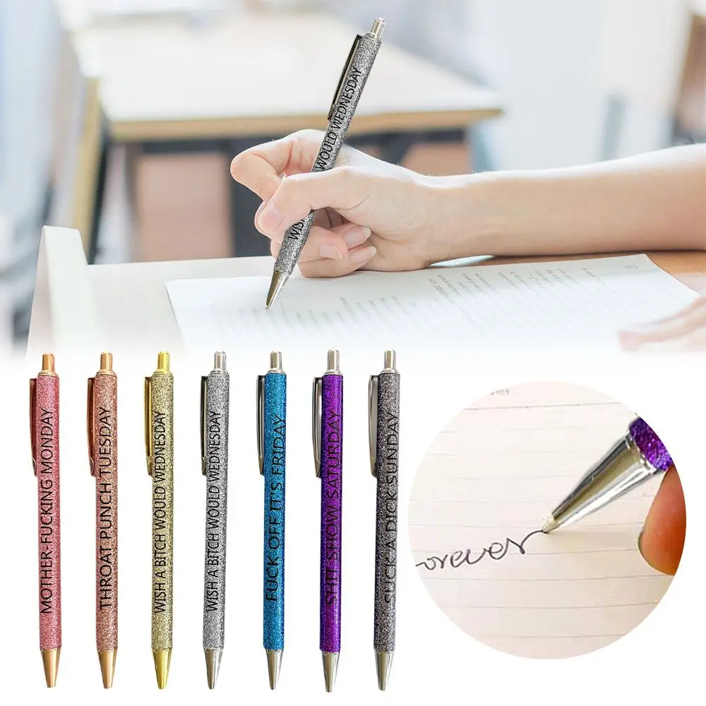 

Student Supplies Gel pen Homework Funny Pens Glitter Pen Describing Mentality Office Ballpoint Pen