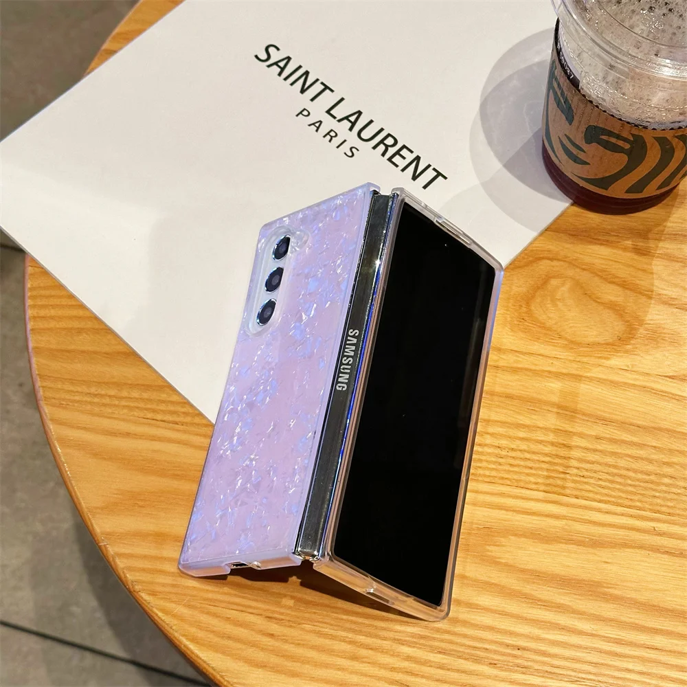 Luxurious Aurora Shell Pattern Ultra Slim Acrylic Shockproof Phone Case