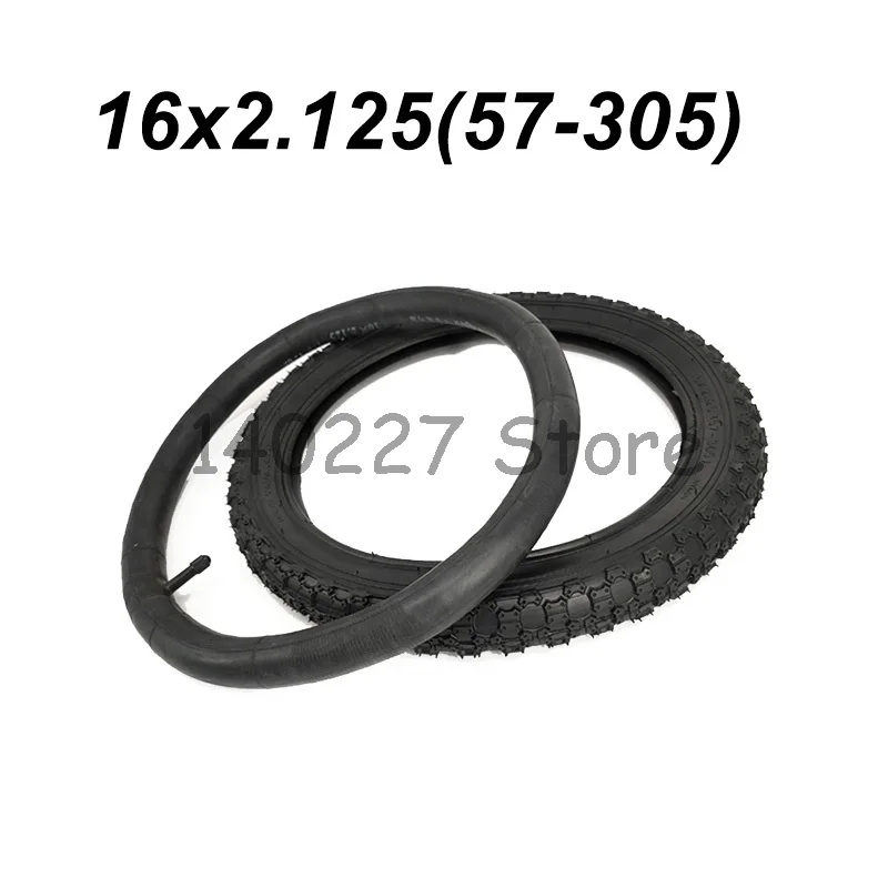 16 Pouces Pneu à Vélo Et Tube Intérieur, Pneus Neige Anti
