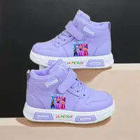 جديد Kpop شيطان هنتر الأطفال أحذية رياضية للفتيات عالية الجودة حذاء الخريف حذاء أبيض حذاء الجري غير رسمي المضادة للانزلاق لينة وحيد Tenis 1