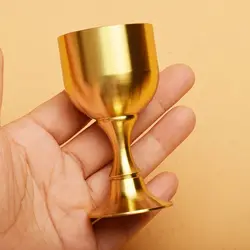 Elegant Gold Brass Chalice Cup - Perfect for Parties and Home Decor (Large)