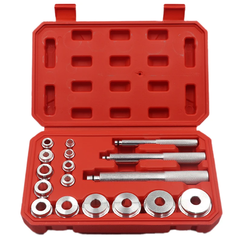 17PCS/Set Wheel Bearing Race Seal Bush Driver Master Tool Kits Aluminum Axle Install Remove