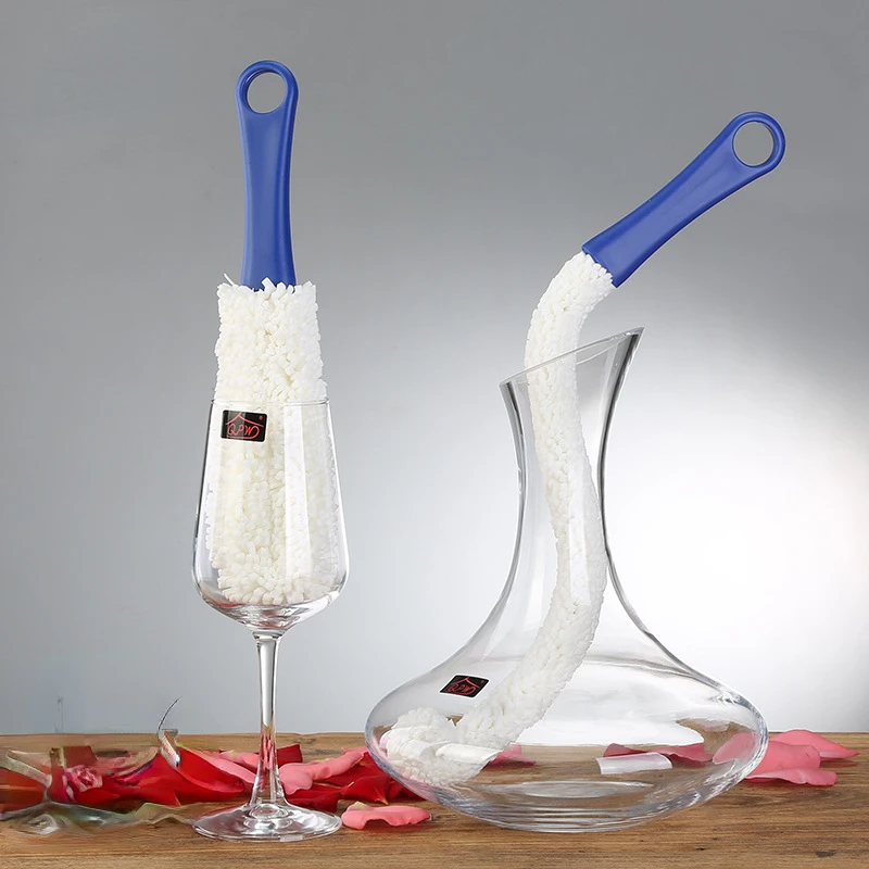 

Household Multifunctional Wine Glass Brush Decanter Cleaner Free Bending Brush Cleaning Tools Kitchen Accessories