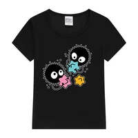 Soot studio ghibli Kids T-Shirt Kawaii T-Shirt Kids Summer Short Sleeve Tees Cartoon Animal Boys Girls Kawaii Tops Tshirt 1