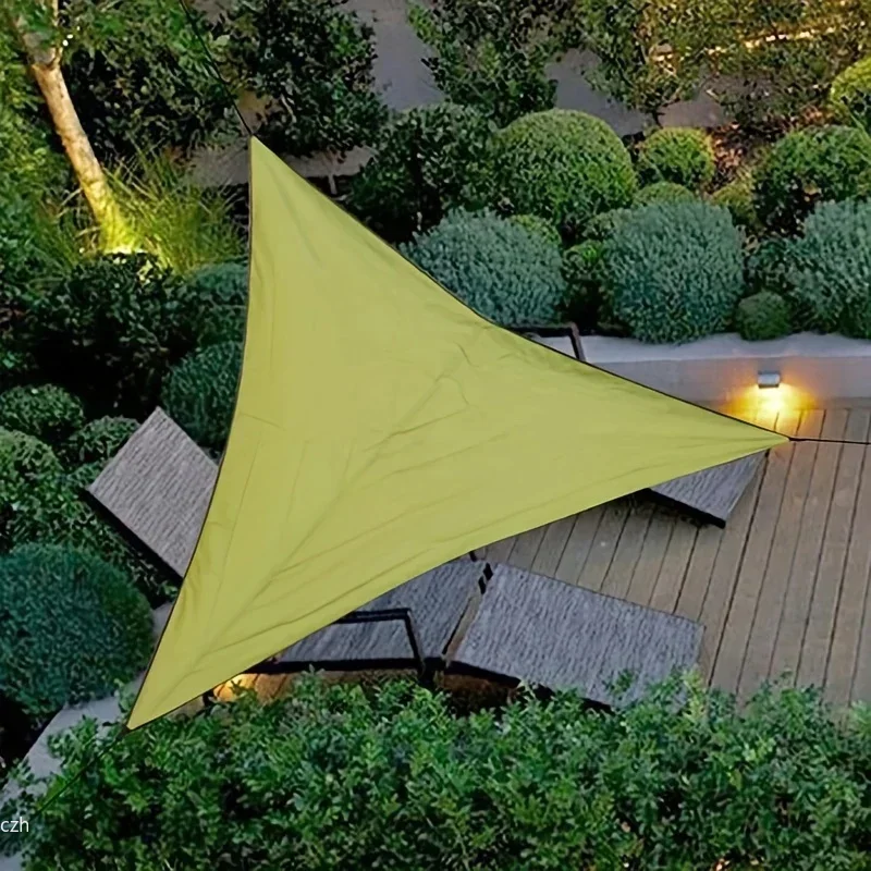 Sun Shade Sail 3x3x3M Folding Waterproof Triangle Sun Shade Sail Canopy For Outdoor Activities Backyard Awning Camping Tents Shade Cloth