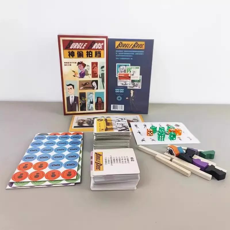 어드벤처 카드 게임 중국어 버전 Burgle Bros 14인용 캐주얼 모임 테이블탑 게임 레저용 카드 게임