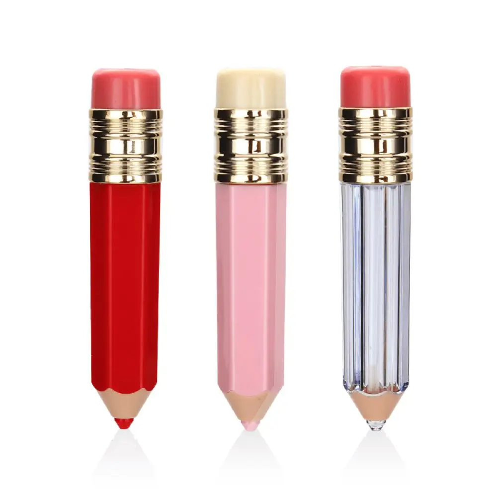 5ml Empty Lip Gloss Container Clear Lip Balm Tubes Pencil Shape Lipstick Refillable Bottles Lipgloss Packing Bottles