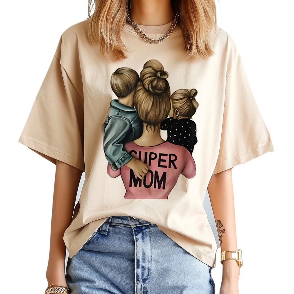 

Mom Mother Boy Girl Print Tee women graphic designer comic top female y2k clothing