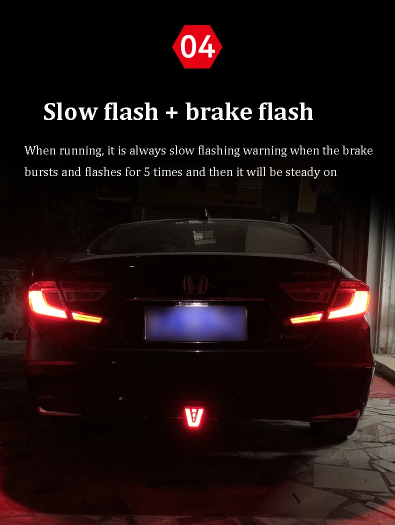 LED F1 V Style Brake Light Universal Car Rear Driving Fog Pilot Lights Rear “Tail Third Brake Lamp ” For Car SUV JDM BBA 12V DC