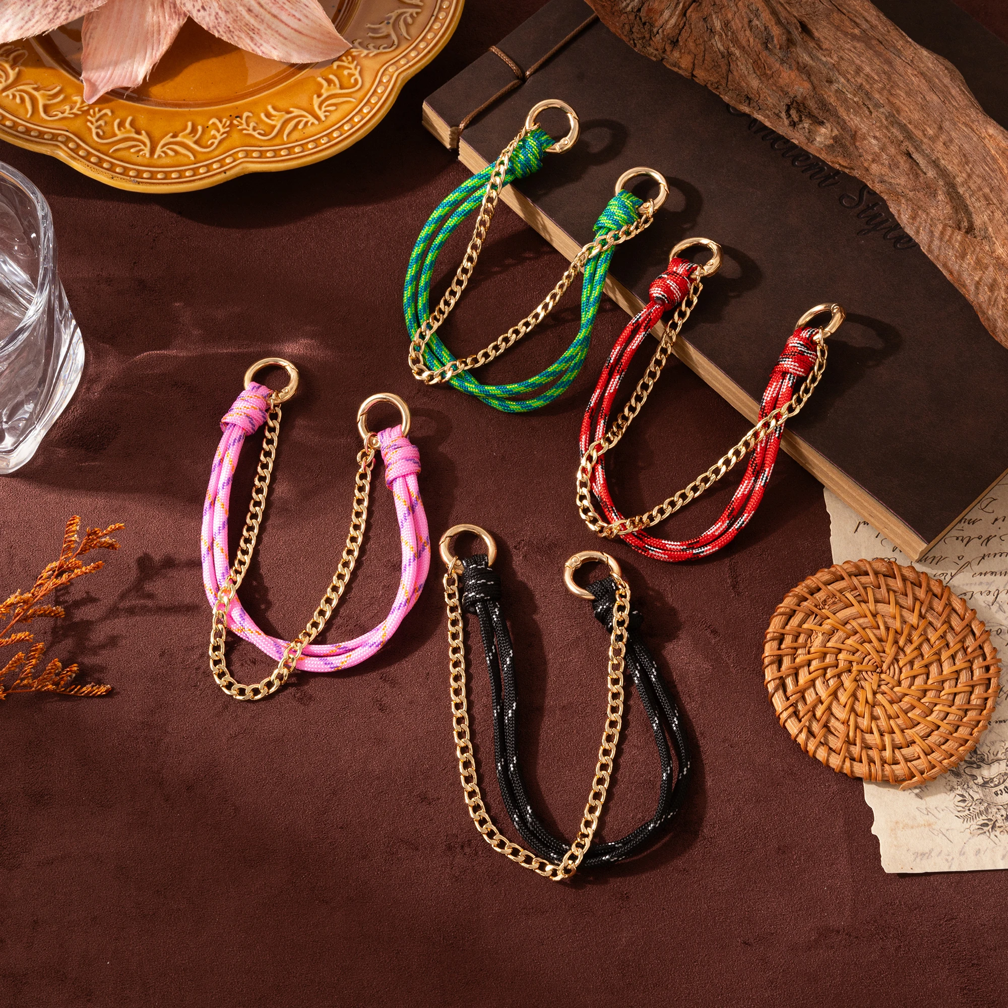 Schlüsselanhänger, Geschenk, Dekoration, Zubehör, Paketkette, Schlüsselanhänger, hängender Schmuckanhänger, vergoldeter, farbkonservierter Schmuck – Detail 5