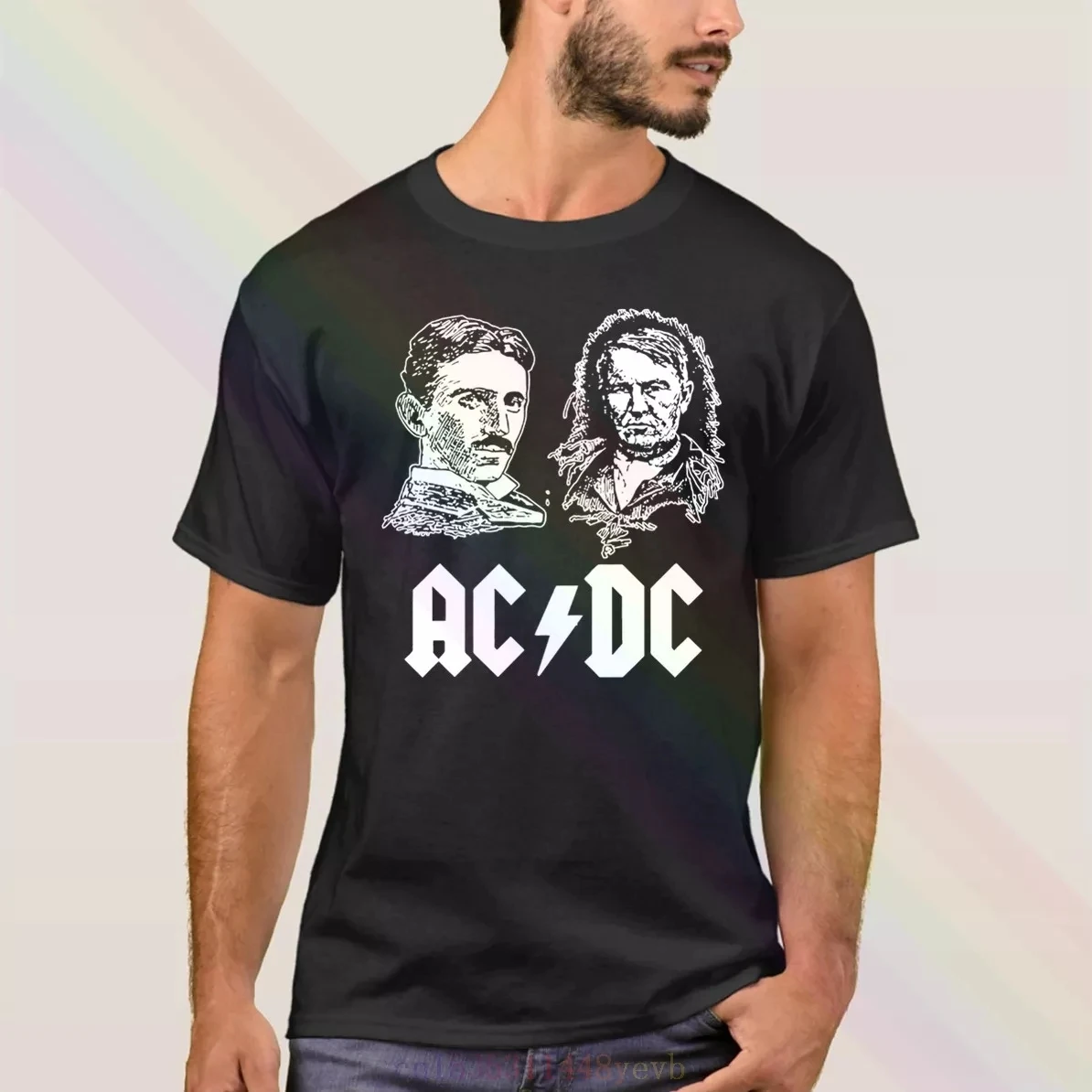 Ac Dc Tesla Edison Edison Thomas Scientists T Shirt 2020 I Più Nuovi Uomini Estivi S Manica Corta
