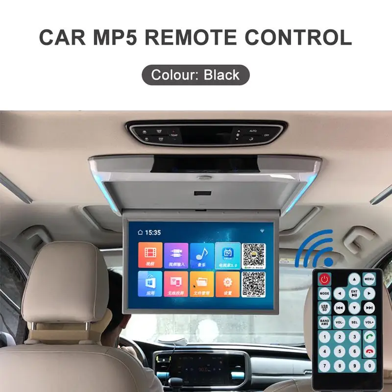 Wireless Remote Controller Media Remote Controller Wireless Media Remote Wireless Media Controller Wireless Remote Control Car MP3 MP-5 Intelligent Remote Control Simple Convenient Copy Operation 27 Keys ABS Material Car Accessories