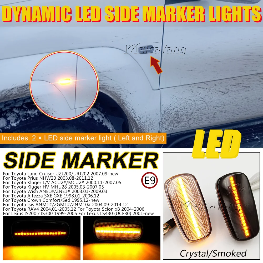LED ̵ Ŀ Ʈ  õ, Ÿ  ũ 콺 Ŭ ҿ  ũ  IS200 IS300 LS430, 2 