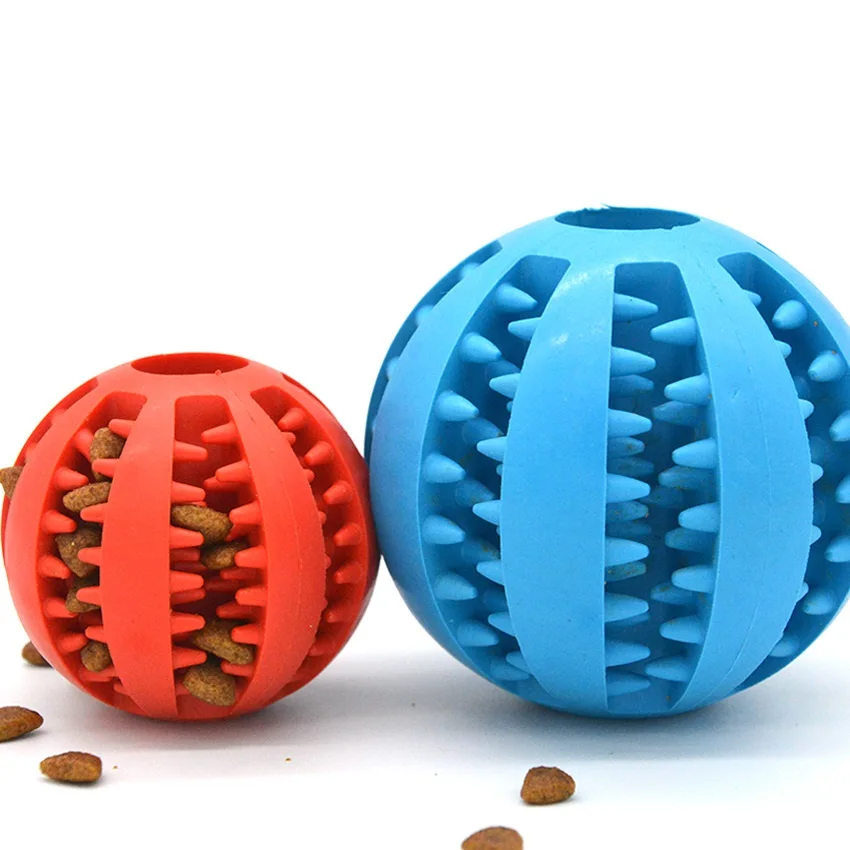 Pet Dog Toy Interactive Rubber Balls For Small Large Dogs Puppy Cat