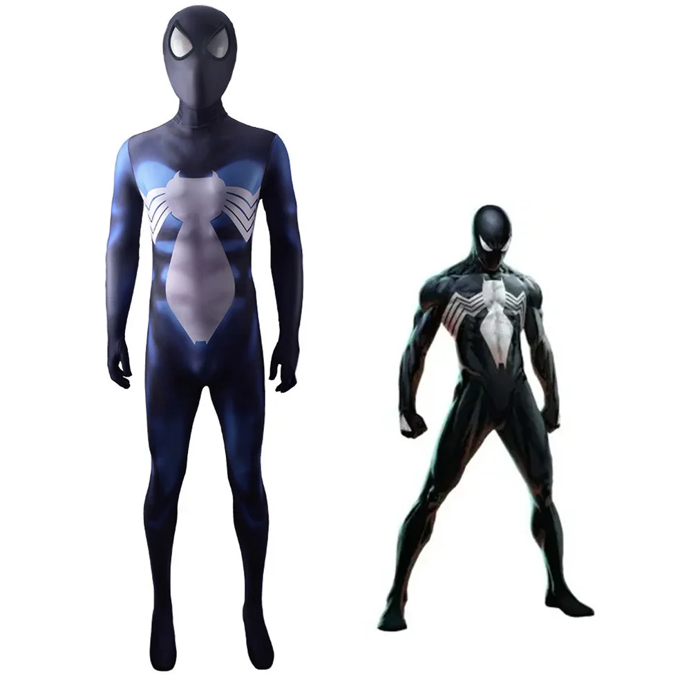 Venom Symbiote Spiderman Costume Cosplay Spandex Symbiote Spidey Costume Supereroe Zentai Abiti Costume Di Halloween Adulto