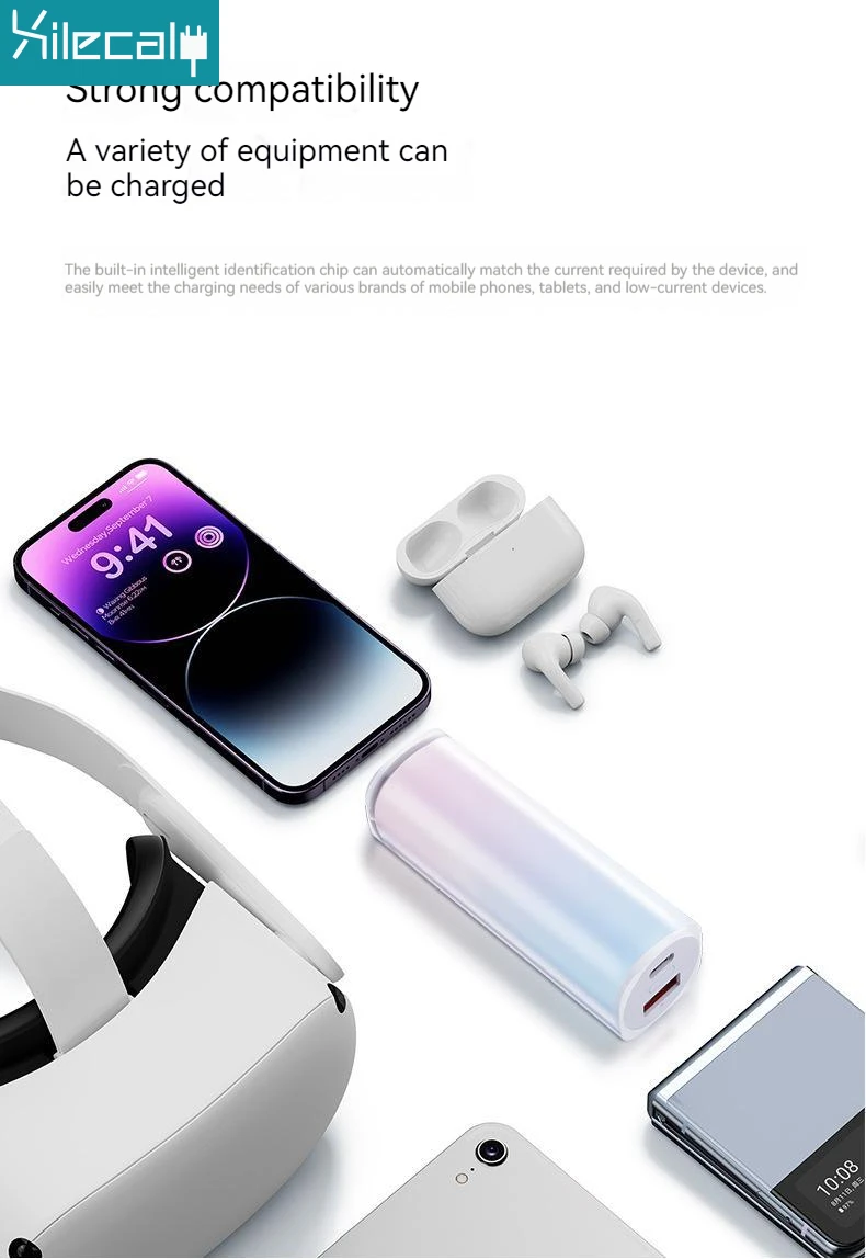 22.5W Universal Mini Small Power Bank Externall Battery Fast Charger For IPhone Samsung Huawei Portable Type C USB Charging 5