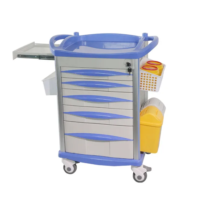 Medical Hospital Trolley Emergency Medicine Anesthesia Crash Cart: A Perfect Solution for Hospital Use