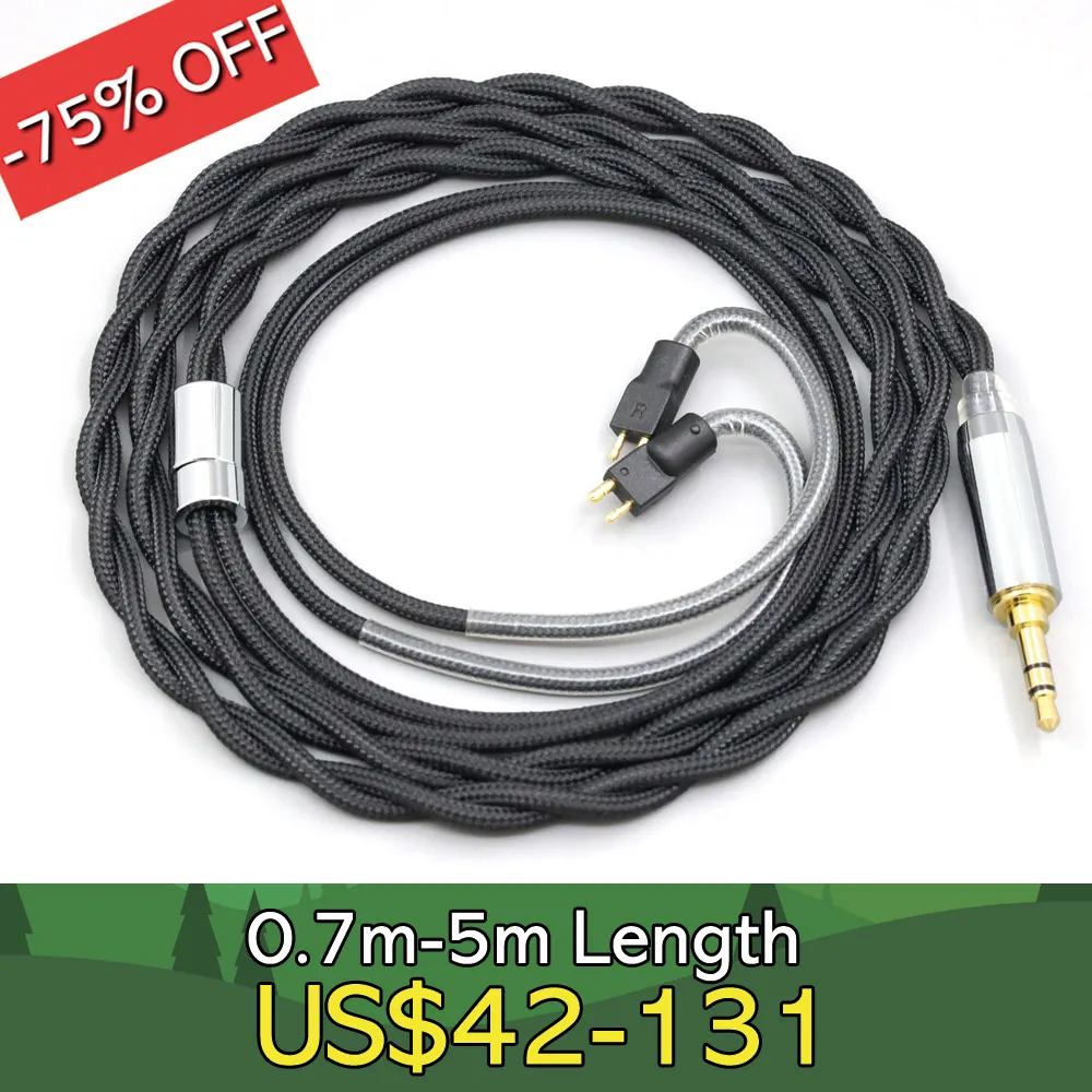 

Nylon 99% Pure Silver Palladium Graphene Gold Shield Cable For Fitear To Go! 334 private c435 mh334 Jaben MH33 LN008284