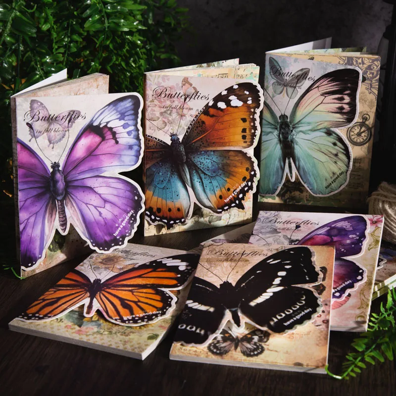 

Yoofun 30pcs/lot Vintage Flower Butterfly Material Paper DIY Scrapbooking Collage Journal Materials Aesthetics Deco Papers